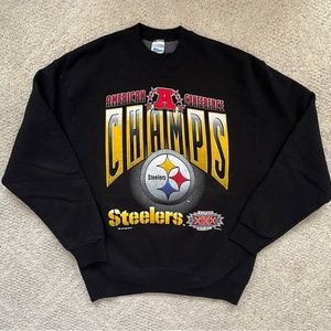 Vintage Steelers American Conference Champion 1996 Sweatshirt L